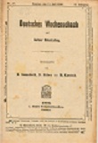 DEUTSCHES WOCHENSCHACH / 1906 vol 22, no 28